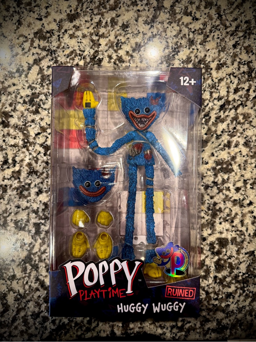 Poppy Playtime Ruined Huggy Wuggy Blue Action Figure